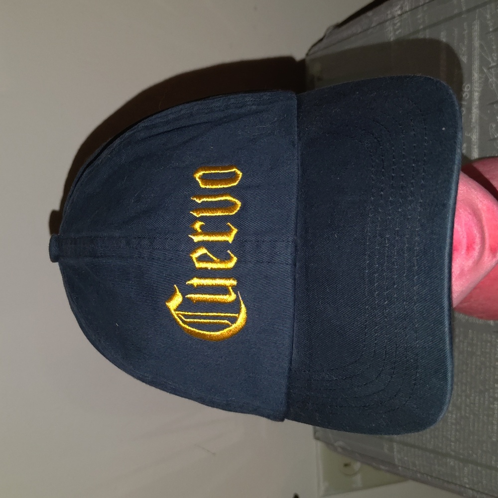Cuervo Embroidered Letters Strapback Hat Cap